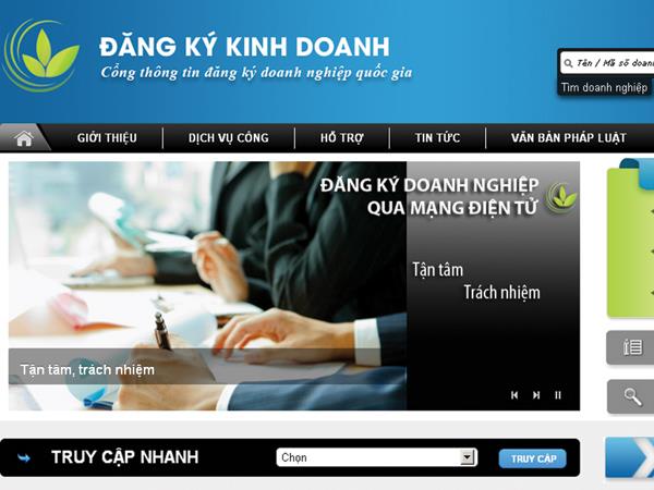 hướng dẫn đăng ký kinh doanh qua mạng