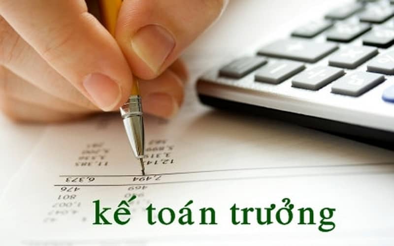 mô tả công việc của kế toán trưởng