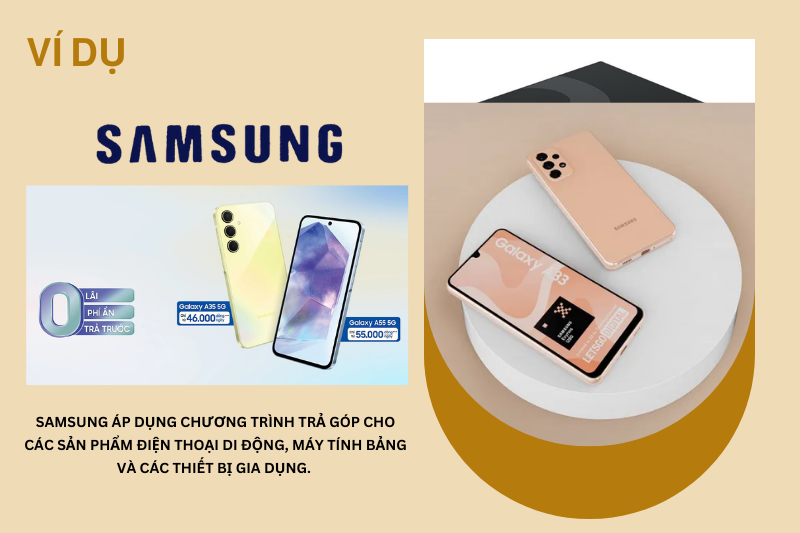 ví dụ SALES BY INSTALMENTS