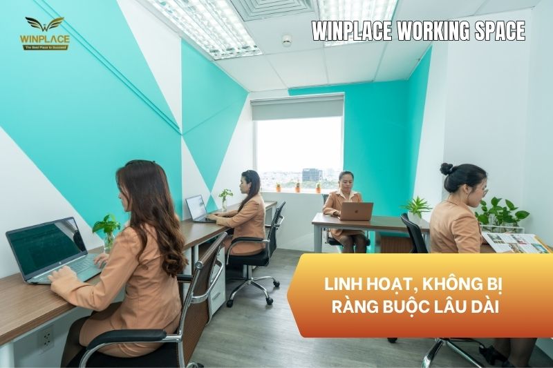 Cho thuê chỗ ngồi làm việc linh hoạt thời gian